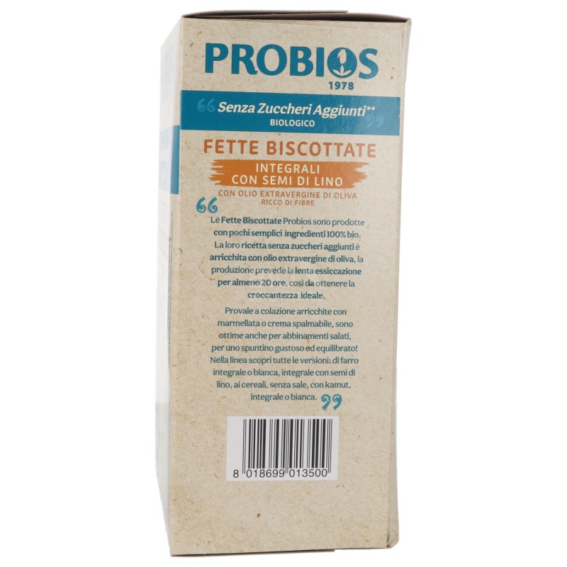 Fette Biscottate Bio con Semi di Lino