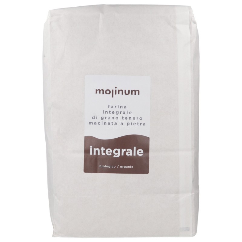 Farina Integrale di Grano tenero macinata a pietra Bioogica formato XL
