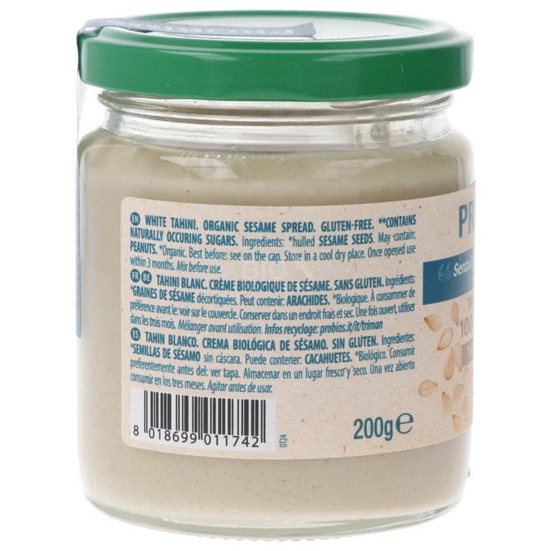 Tahin Chiaro Crema di Sesamo biologico