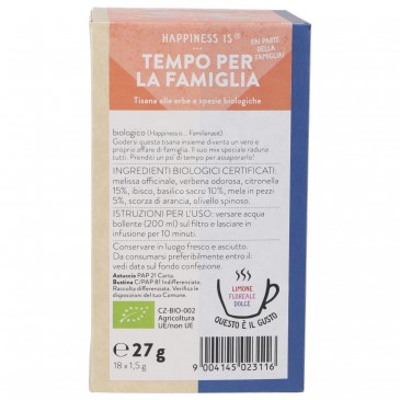 TISANA TEMPO PER LA FAMIGLIA HAPP.IS BIO FILTRI SNN TISANA TEMPO PER LA FAMIGLIA HAPP.IS BIO FILTRI SNN