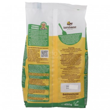 CEREALI COLAZ. CHOCCO-BANANA KUNCHY BIO 450G BARN. CEREALI COLAZ. CHOCCO-BANANA KUNCHY BIO 450G BARN.