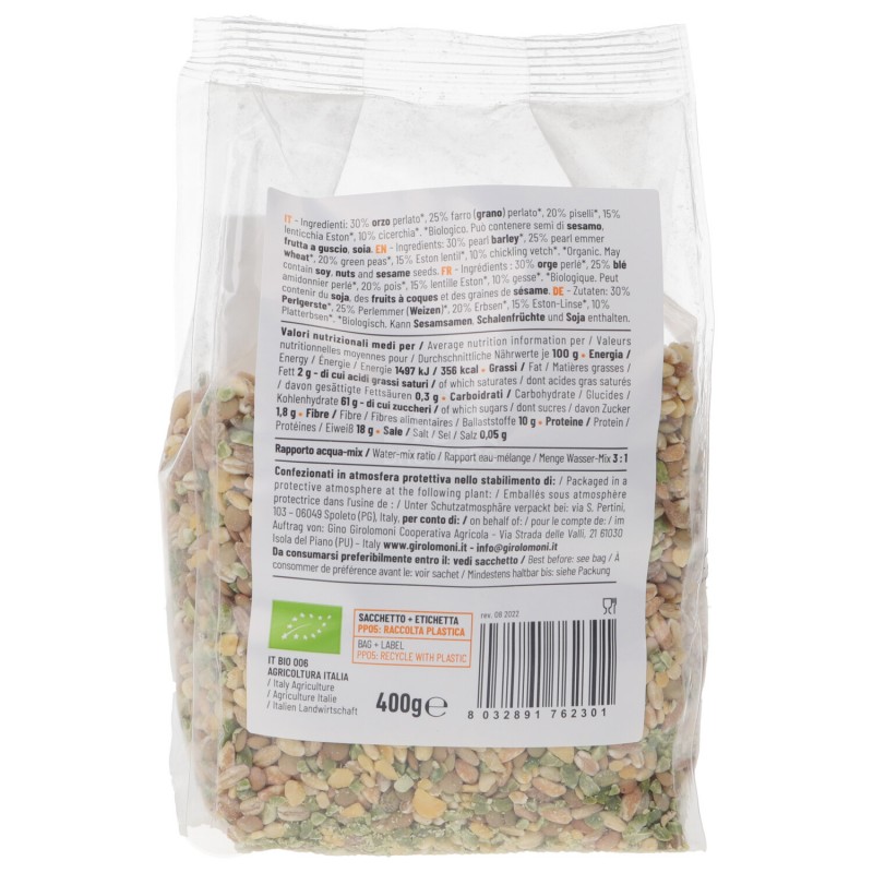 ZUPPA CEREALI LEGUMI BIO 400GR