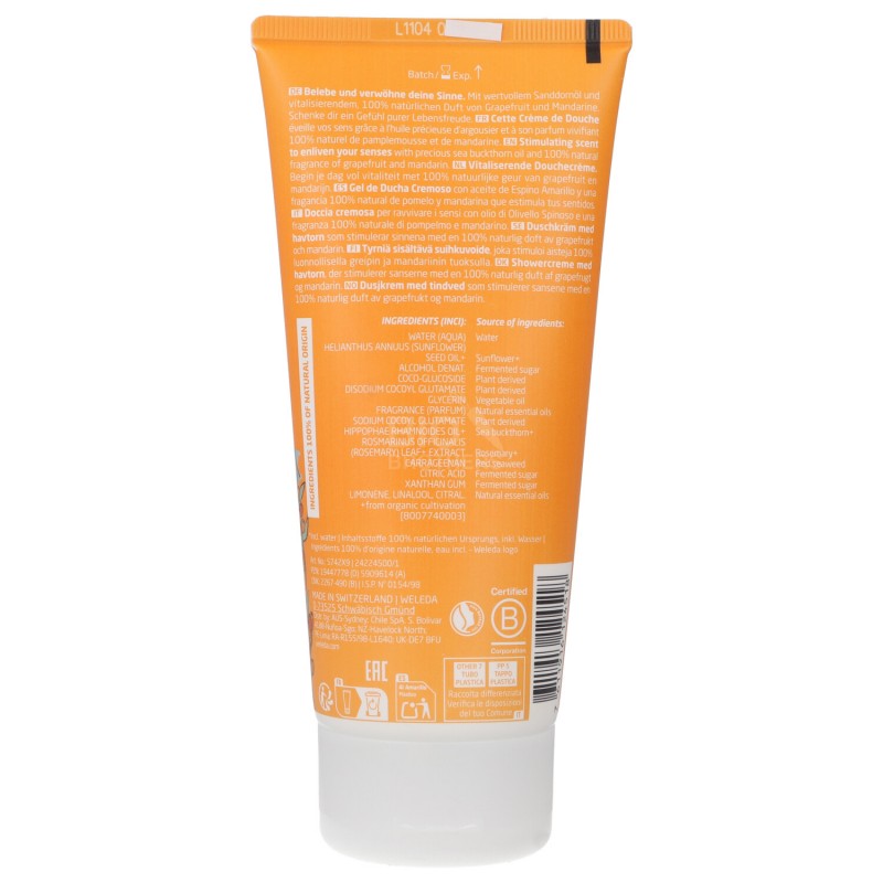 Doccia cremosa all'olivello spinoso