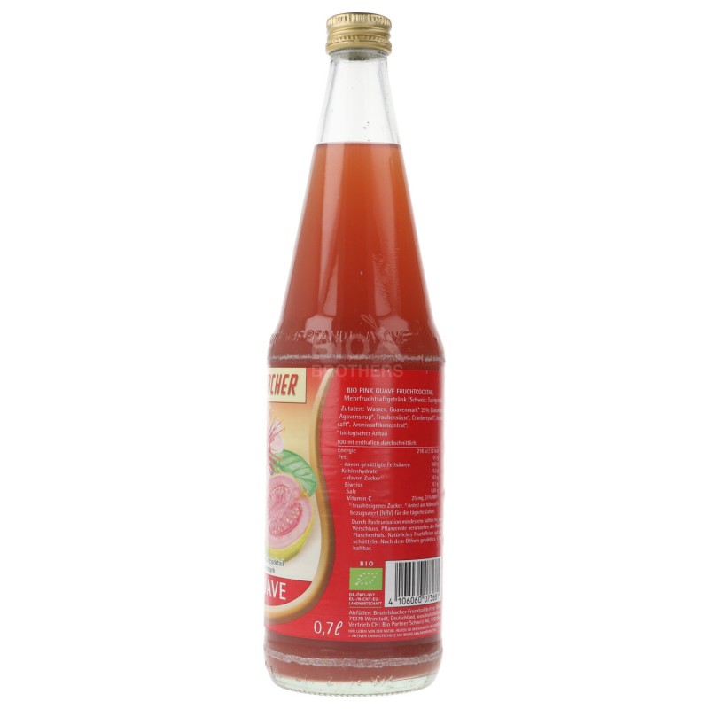 PINK GUAVE COCKTAIL FRUTTA BIO 0.7L BEUTEL.
