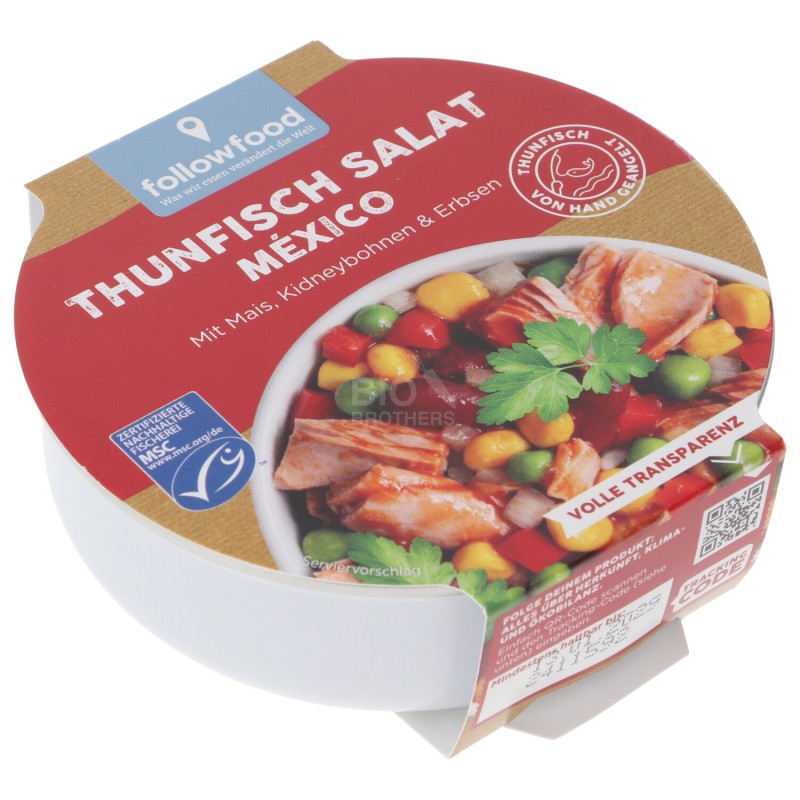 Insalata pronta tonno & fagioli gusto mexico Bio in vaschetta