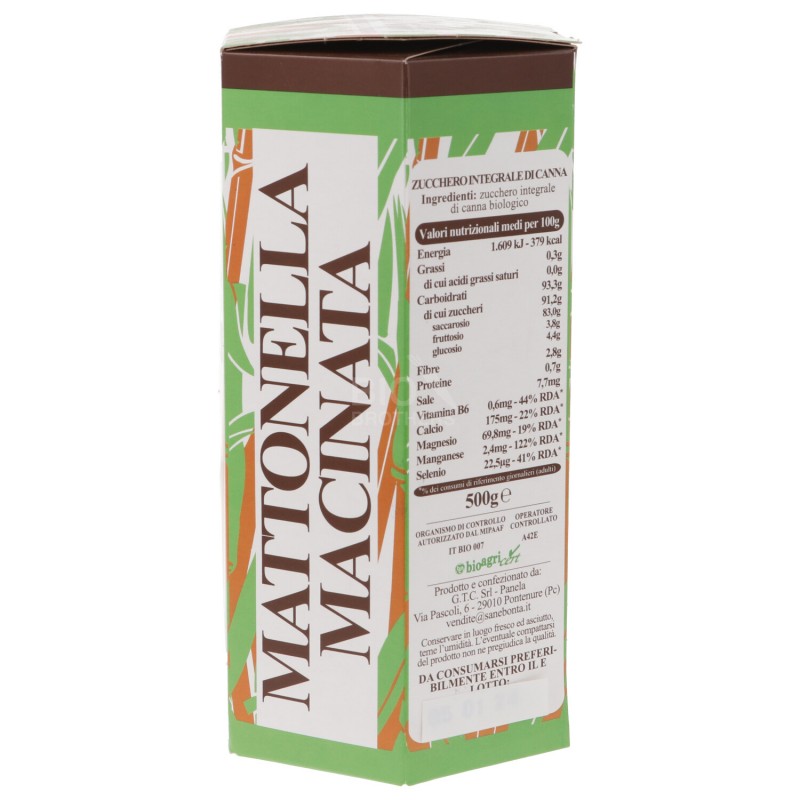 Zucchero integrale di canna Panela