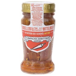 Filetti di acciughe piccanti in olio Evo
