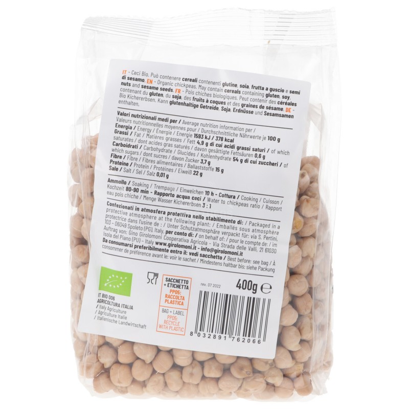 Ceci Secchi Biologici italiani