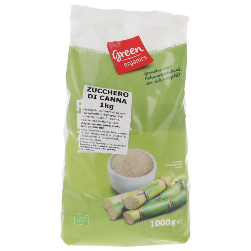 Zucchero grezzo di canna bio