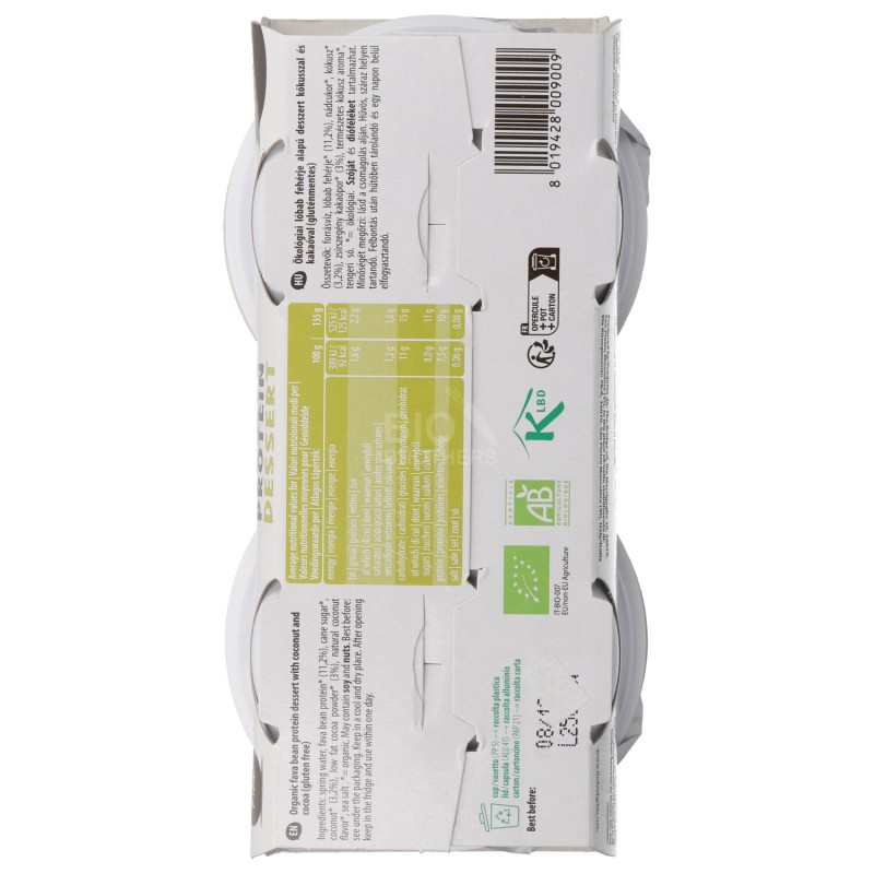 DESSERT PROT. FAVA COCCO CACAO 2X135GR