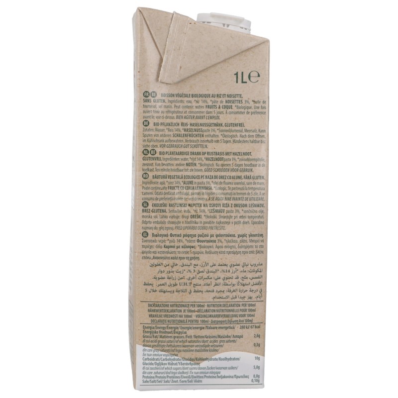 Rice&Rice bevanda vegetale Riso & Nocciola