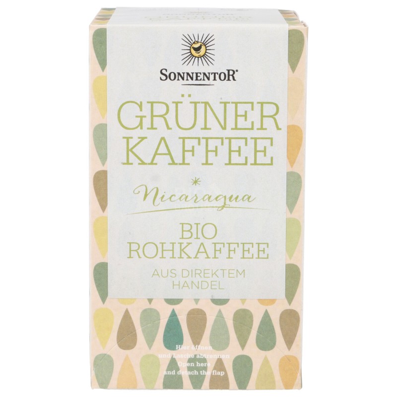 Infuso 100% caffè verde non tostato filtri