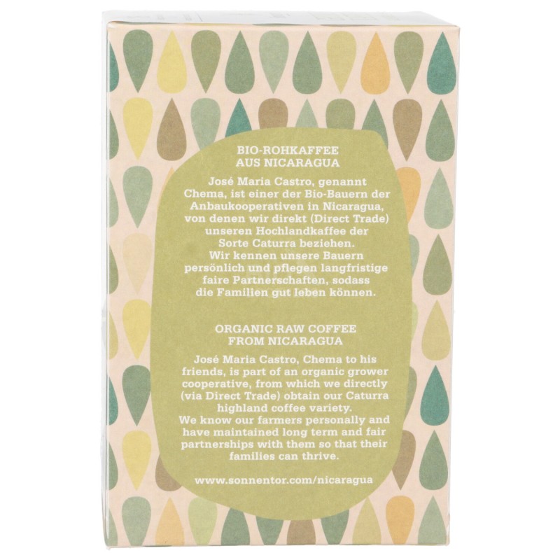 Infuso 100% caffè verde non tostato filtri