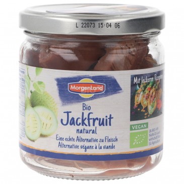 JACKFRUIT BIO NATURAL IN VASO 180G MORGEN. JACKFRUIT BIO NATURAL IN VASO 180G MORGEN.