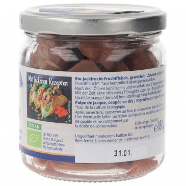 JACKFRUIT BIO NATURAL IN VASO 180G MORGEN. JACKFRUIT BIO NATURAL IN VASO 180G MORGEN.