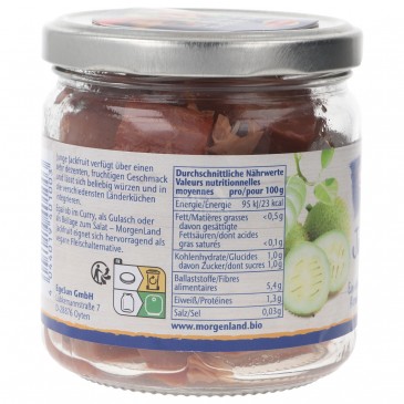 JACKFRUIT BIO NATURAL IN VASO 180G MORGEN. JACKFRUIT BIO NATURAL IN VASO 180G MORGEN.