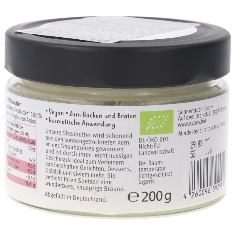 Burro di karitè alimentare biologico