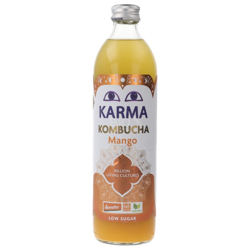 Kombucha Mango bevanda fermentata non pastorizzata Bio Demeter