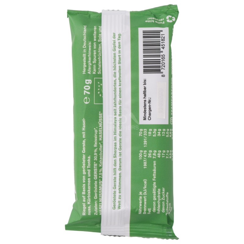 TZAMPAS NOCCIOLA TONKA BIO SNACK SPUNTINO 70G