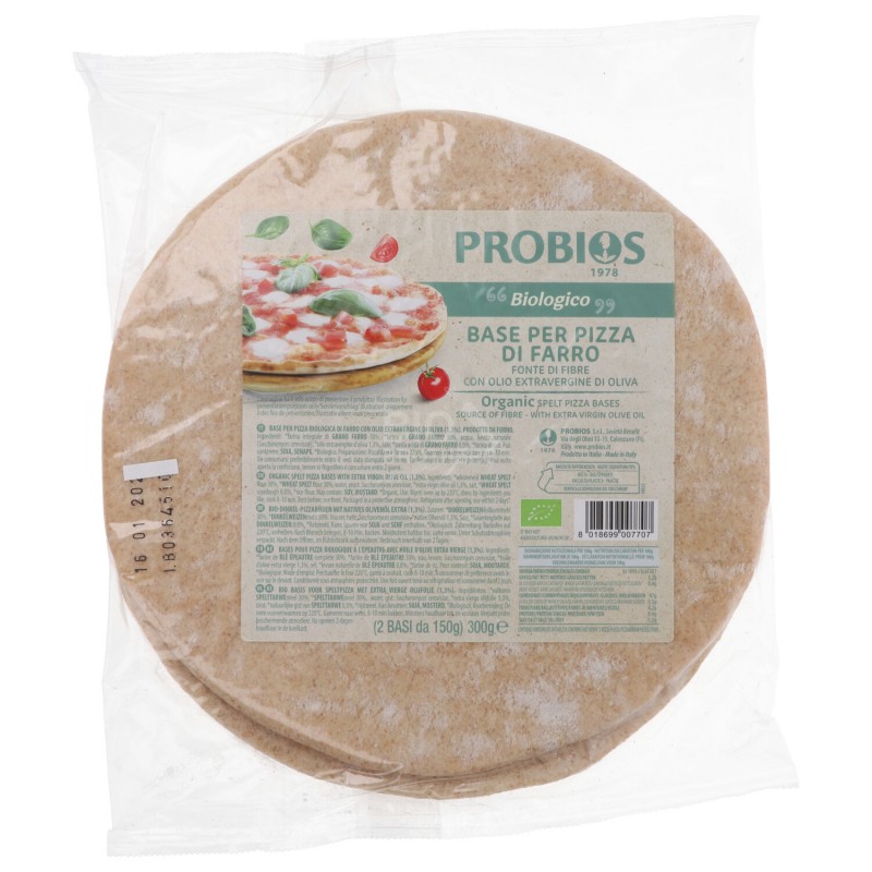 Basi per Pizza di Farro Biologiche precotte