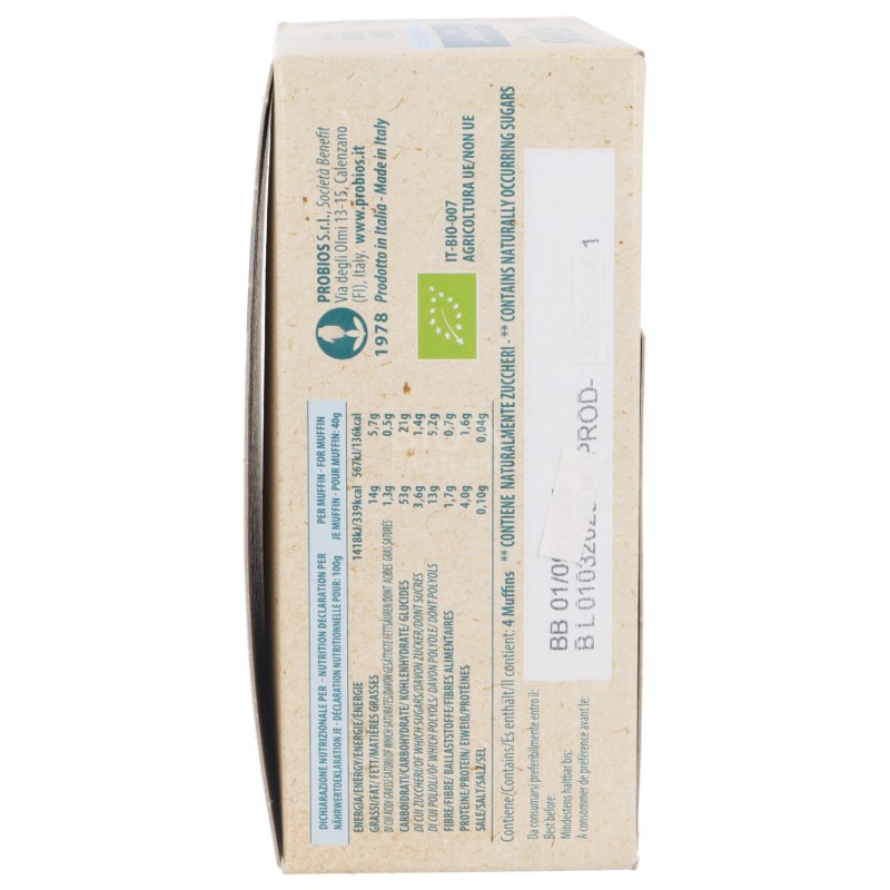 MUFFIN AL LIMONE BIO S/ZUCCH. 160G PROBIOS