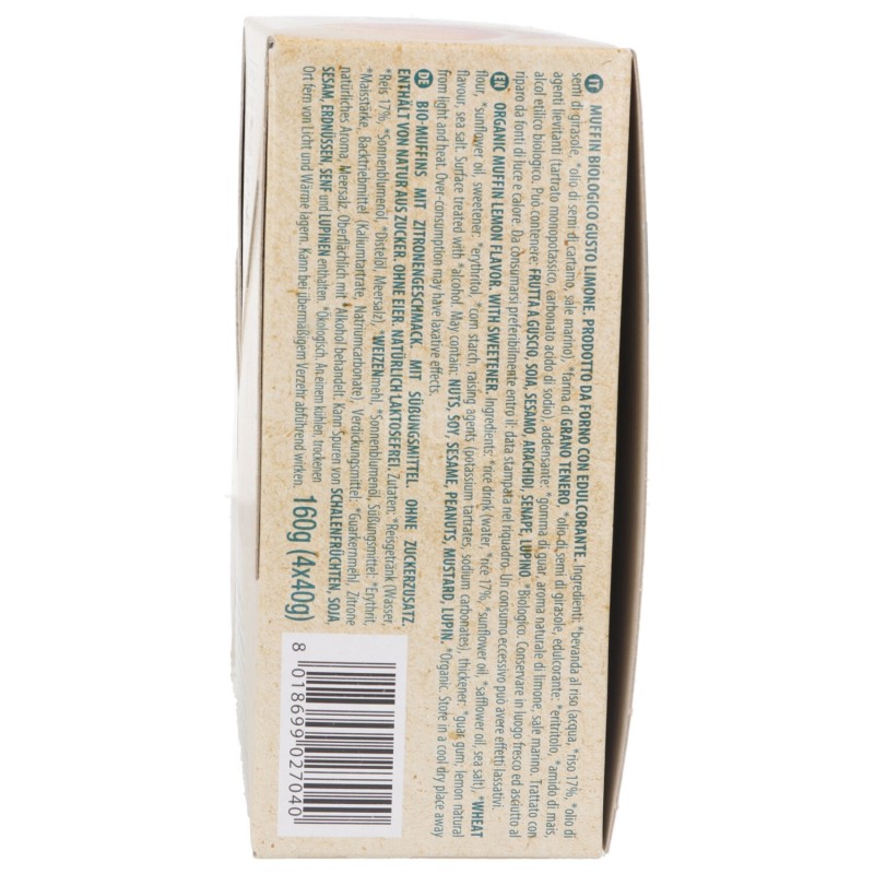 MUFFIN AL LIMONE BIO S/ZUCCH. 160G PROBIOS