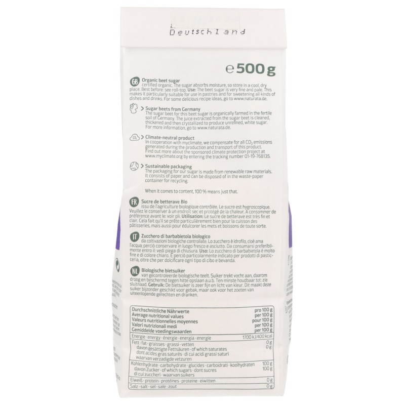 Zucchero bianco di barbabietola