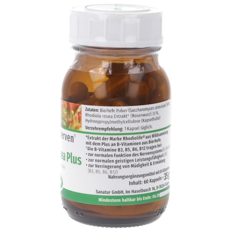 RHODIOLA ROSEA PLUS 60 CAPSULE SANATUR