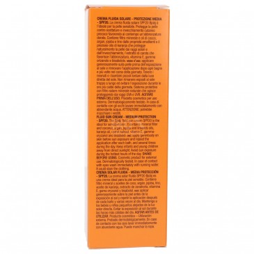 Crema fluida solare naturale protezione media Crema fluida solare naturale protezione media
