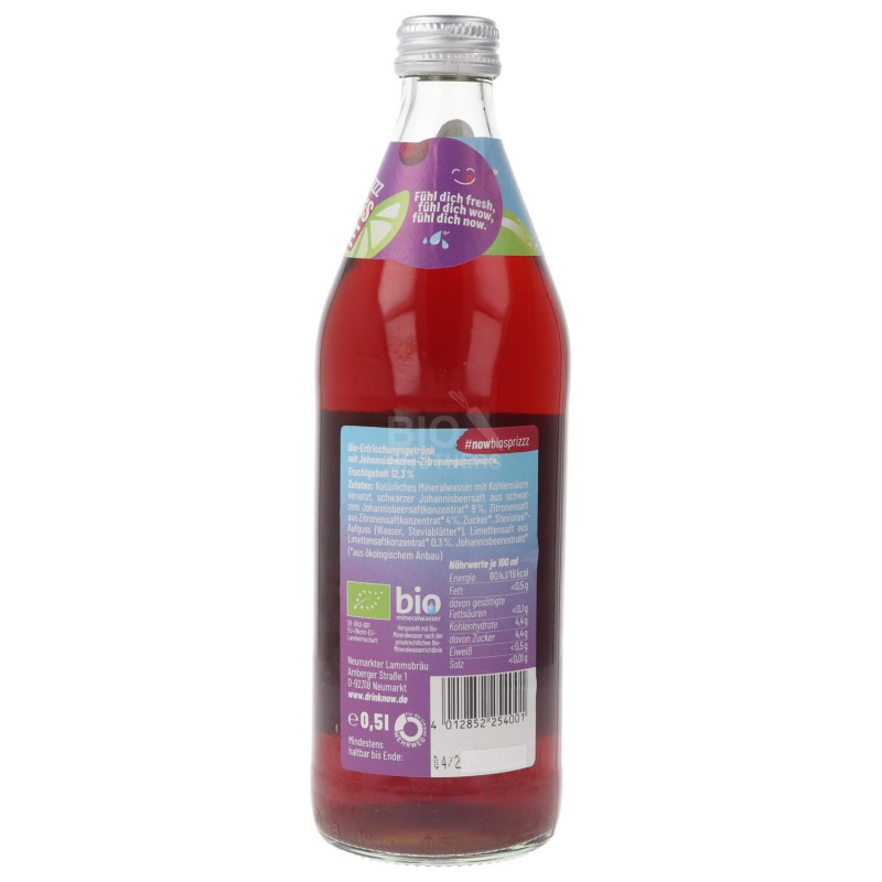 Ribes & Lime Sprizzz bibita frizzante biologica in vetro