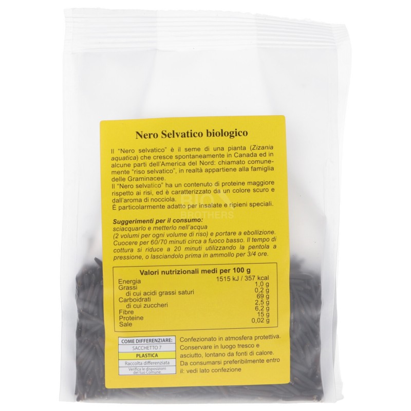Riso Selvatico Nero biologico