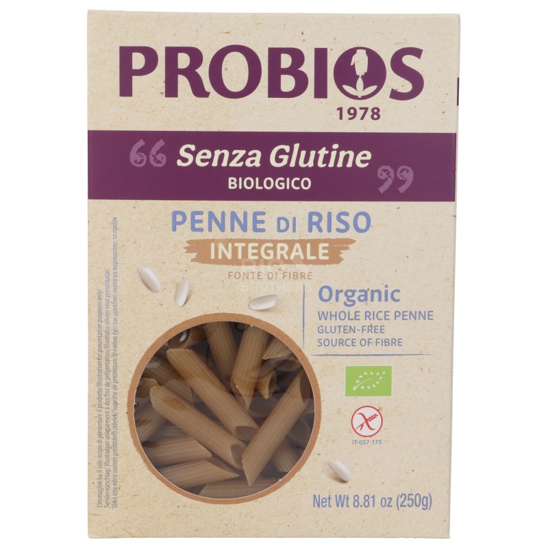PENNE RISO INTEG. 250GR RICE&RICE