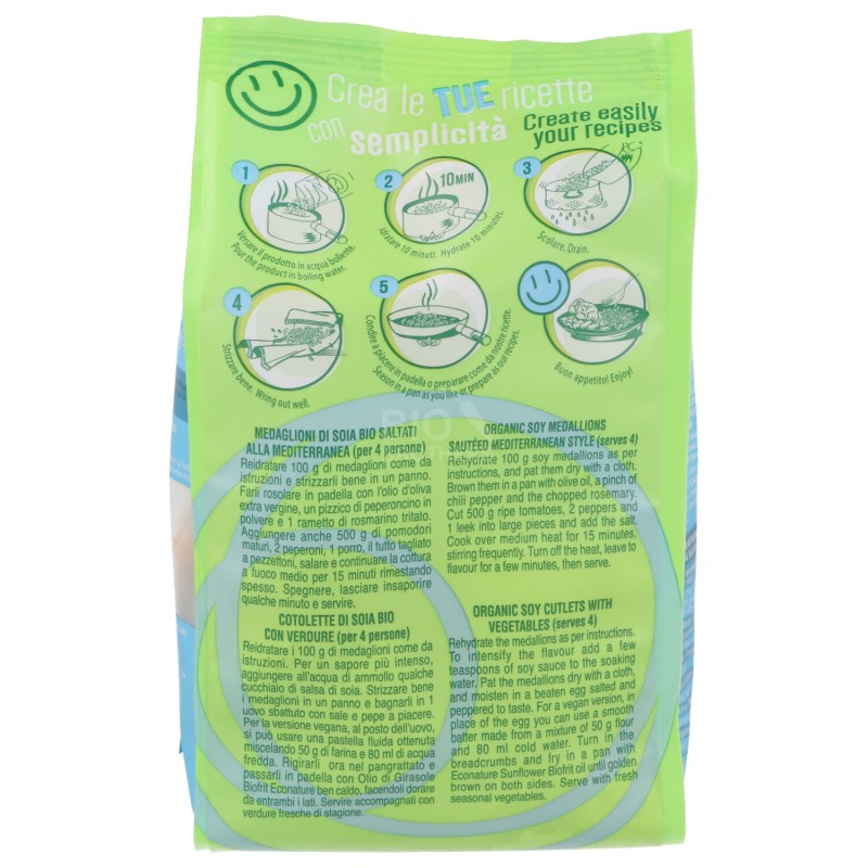 MEDAGLIONI DI SOIA BIO 100GR ECONATURE