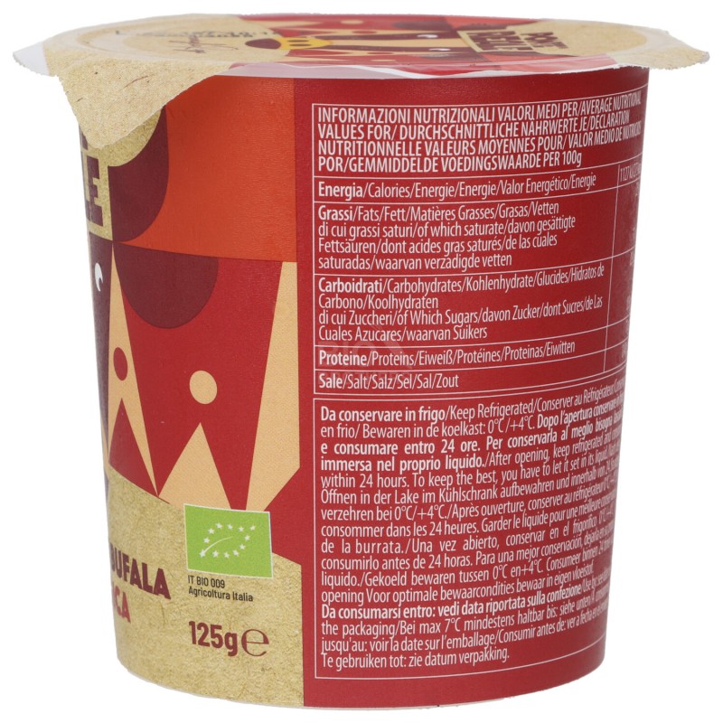 Burrata di Bufala Biologica in bicchiere