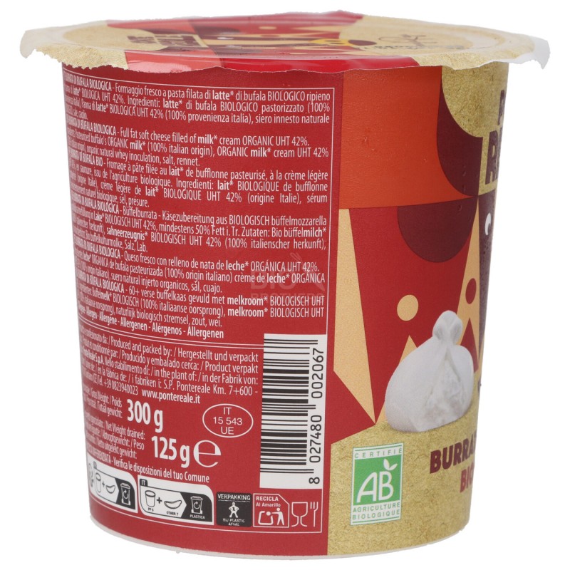 Burrata di Bufala Biologica in bicchiere