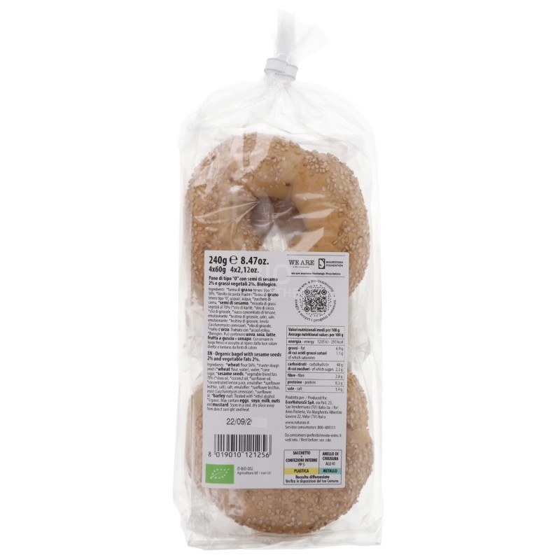 BAGEL CON SEMI DI SESAMO BIO 240G WEARE