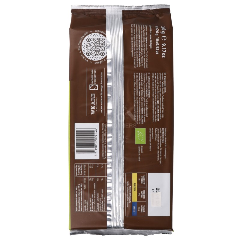 BISCOTTI AL CACAO BIO 260GR WEARE