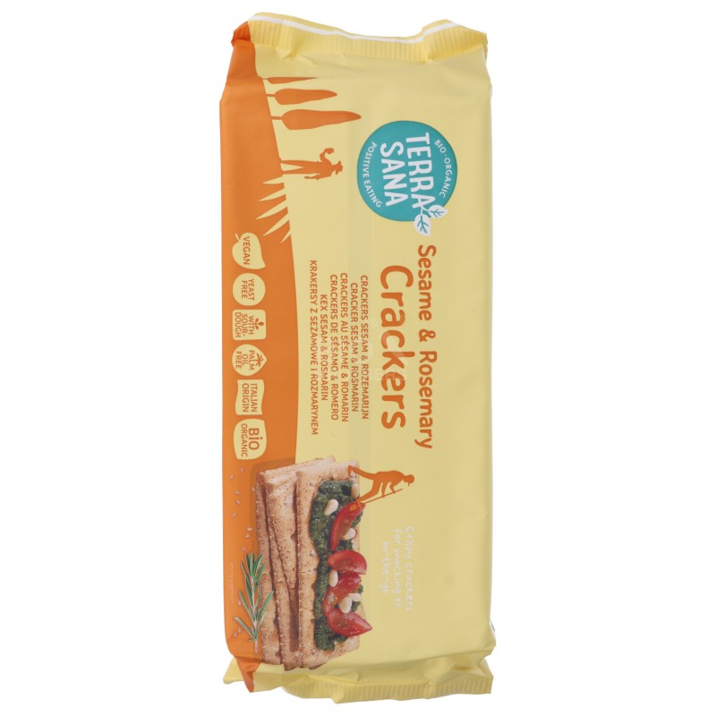 Crackers con Sesamo & Rosmarino biologici