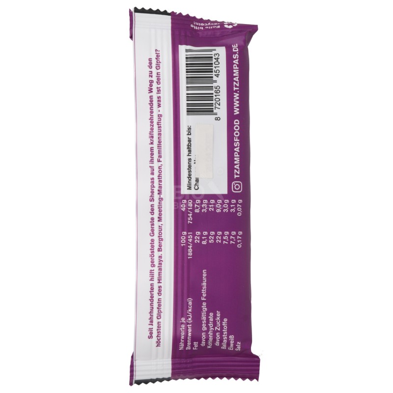 Barretta energetica Berry Cacao con Orzo tostato biologica