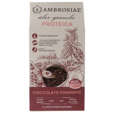 Über Granola Colazione Proteica Cioccolato Fondente biologica Über Granola Colazione Proteica Cioccolato Fondente biologica