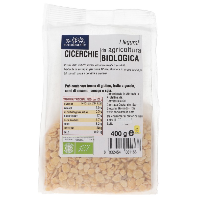 Cicerchie secche spezzate biologiche