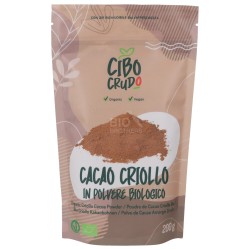 Cacao criollo raw biologico in polvere