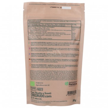 Cacao criollo raw biologico in polvere Cacao criollo raw biologico in polvere