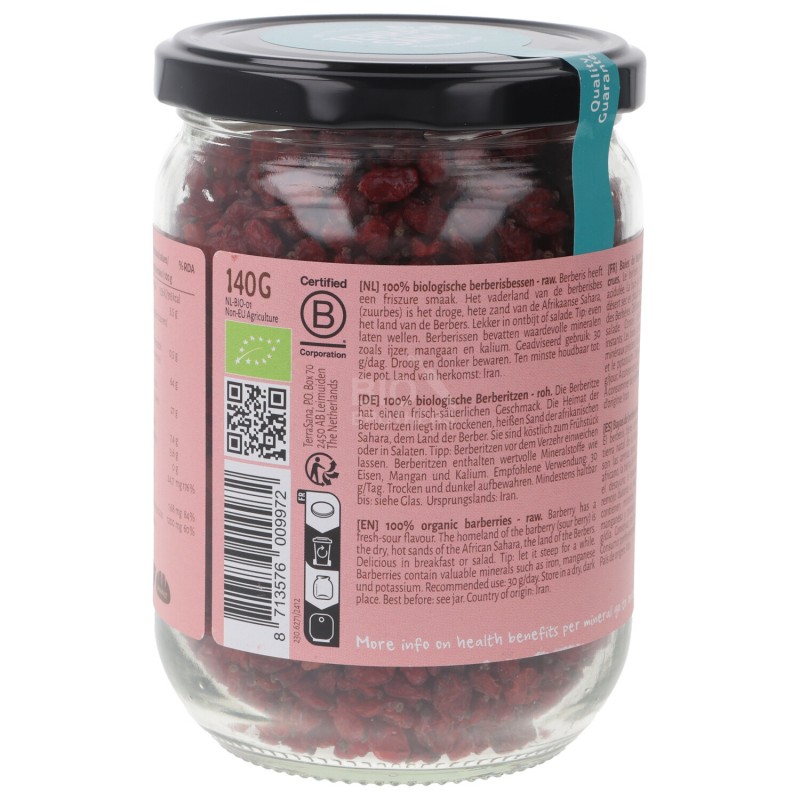 BACCHE DI BERBERIS SECCHE BIO 140G TERRAS.