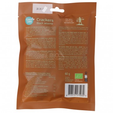 CRACKER DI RISO E SESAMO NERO BIO 60G TERRAS.