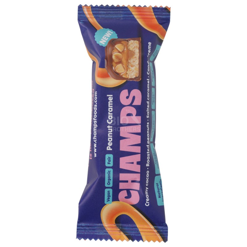 BARRETTA PEANUT CARAMEL BIO VEGAN 45G CHAMPS