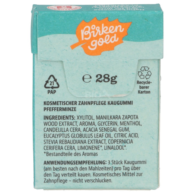 Gomma da Masticare gusto Menta allo Xilitolo