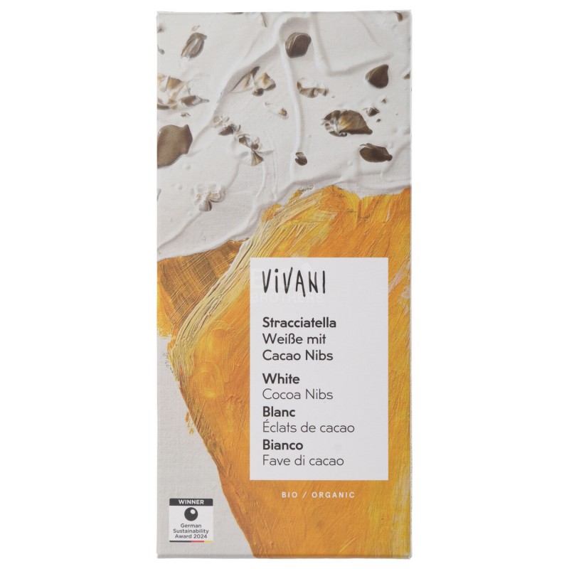 CIOCC. BIANCO STRACCIATELLA NIBS BIO 80G