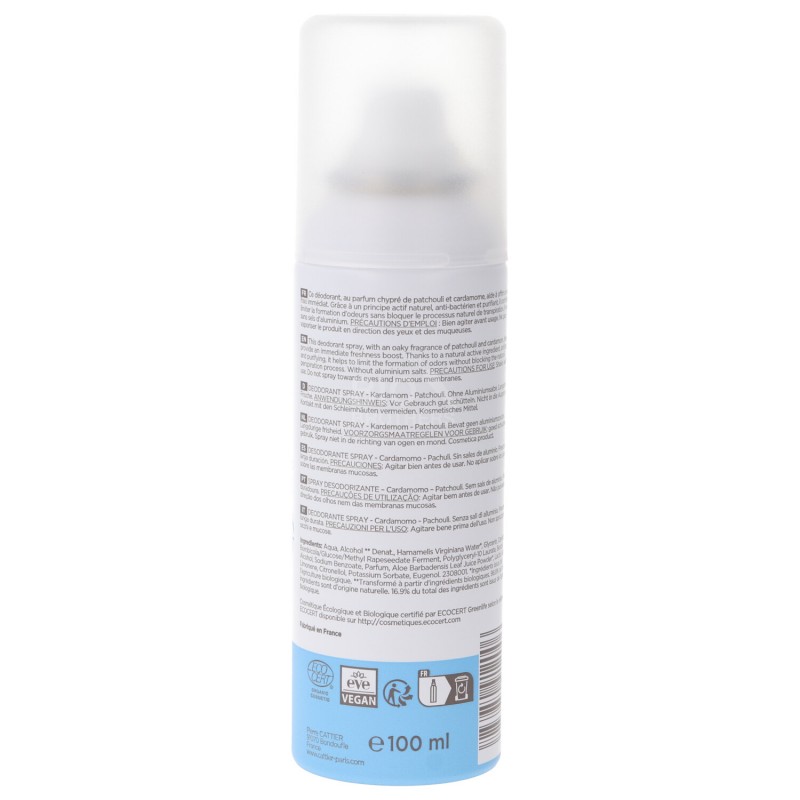 Deodorante Spray Patchouli e Cardamomo