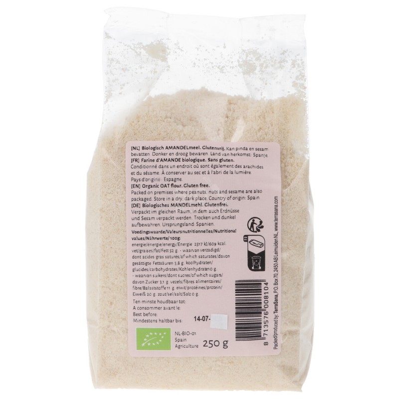 Farina di Mandorle pelate Biologica